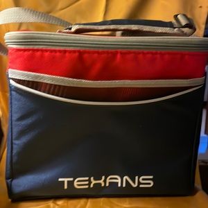 New with tags-large fabric insulated Texans cooler- Logobrands